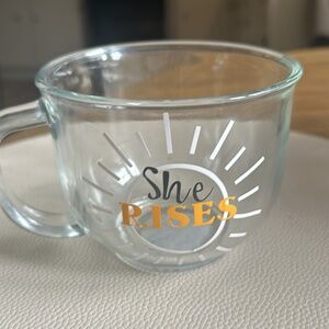 Christian she rises coffee mug